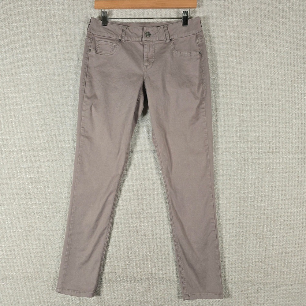 Maurices‎ Women Slim Fit Colored Denim Pants Taupe Mauve Size M-R Waist 30